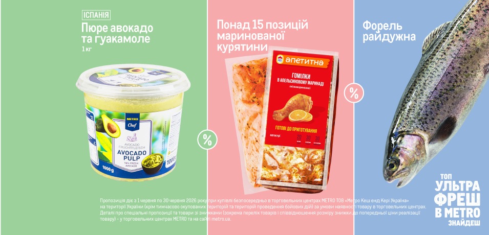 Ультрафреш товари червня