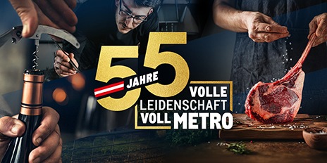 METRO Oesterreich, Jubilaeum, 55 Jahre