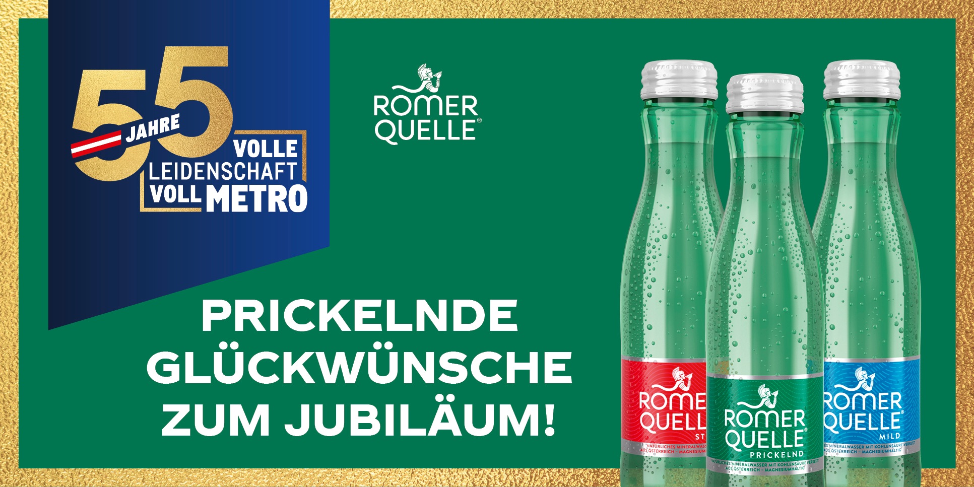 METRO Oesterreich, Jubilaeum, Coca-Cola, Roemerquelle, Mineralwasser