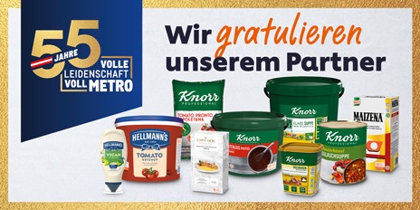 METRO Oesterreich, Jubilaeum, Unilever, Knorr Produkte