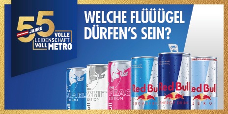 METRO Oesterreich, Jubilaeum, Red Bull, Energydrinks
