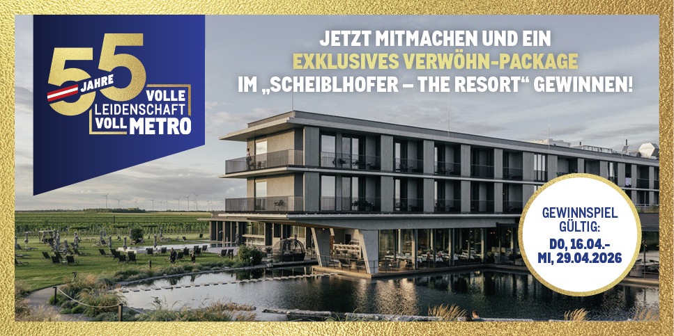 METRO Oesterreich, Jubilaeum, Gewinnspiel, Scheiblhofer