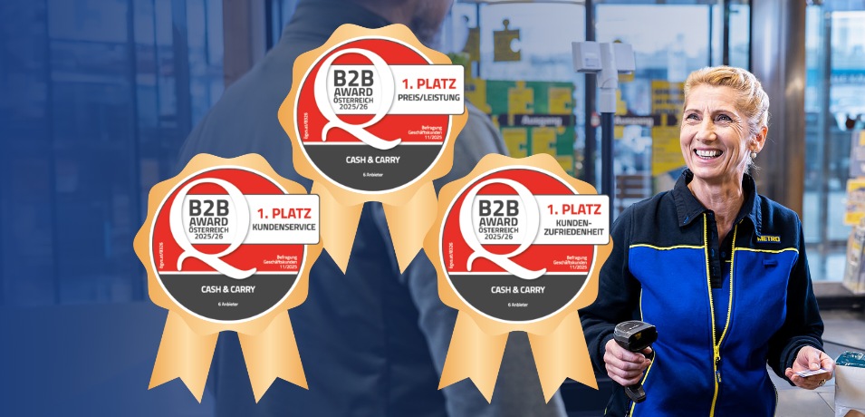 METRO Oesterreich, Auszeichnung