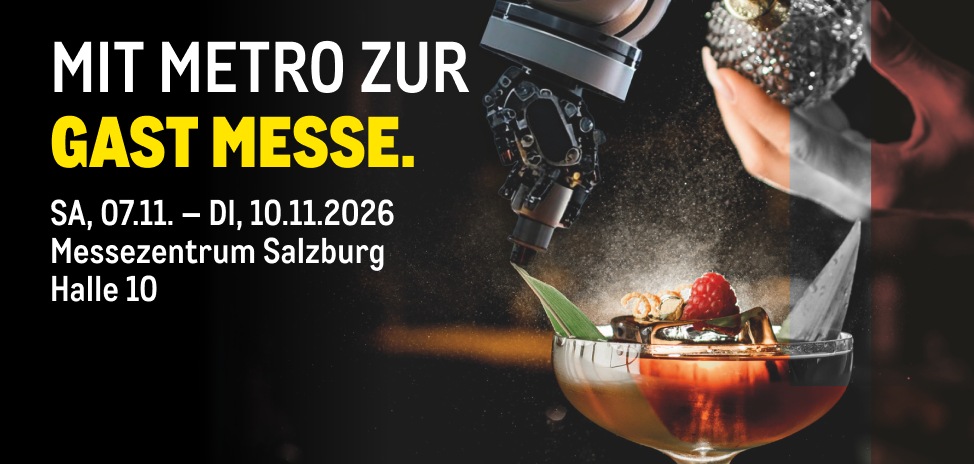 METRO Österreich ist auch 2026 wieder auf der "Alles für den Gast" in Salzburg