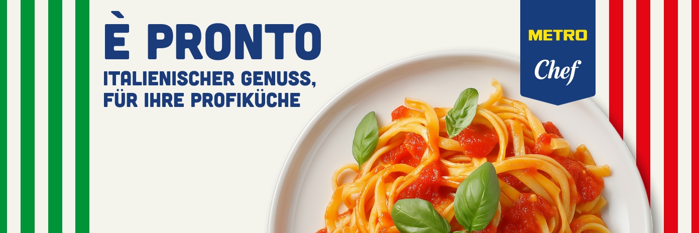METRO Oesterreich, Italian Range, METRO Marken Artikel, Italienische Food Produkte, Italienische Kueche, Italienisches Gastro-Sortiment, Italienisches Großhandels Sortiment