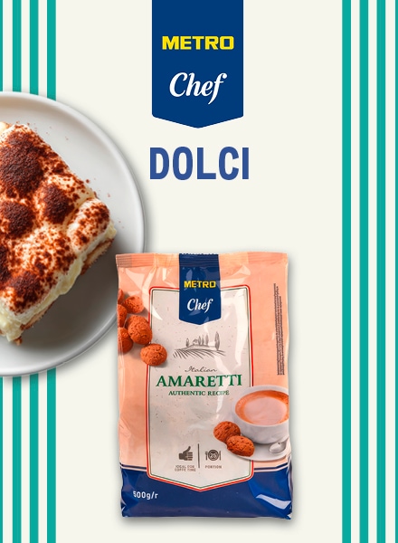METRO Oesterreich, Italian Range, METRO Marken Artikel, METRO Chef, Italienische Food Produkte, Italienische Kueche, Italienisches Gastro-Sortiment, Italienisches Großhandels Sortiment, Dolci