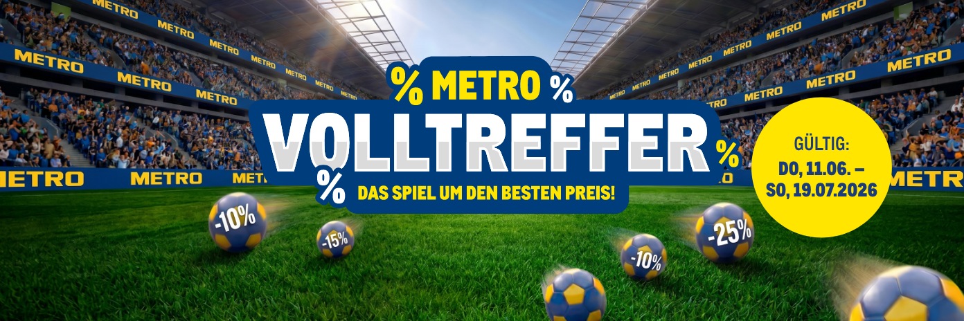 METRO Oesterreich, METRO Volltreffer, Prozentrabatte, Aktionen