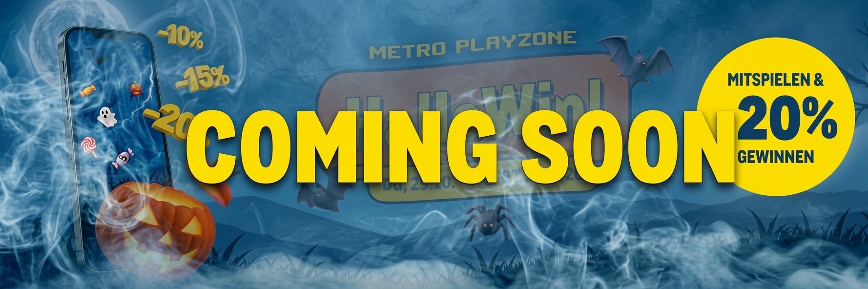 METRO Playzone Halloween Banner