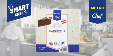 METRO Oesterreich, METRO Smart Chef, Convenience, Convenienceprodukte, METRO Marken, METRO Chef Sachertorte