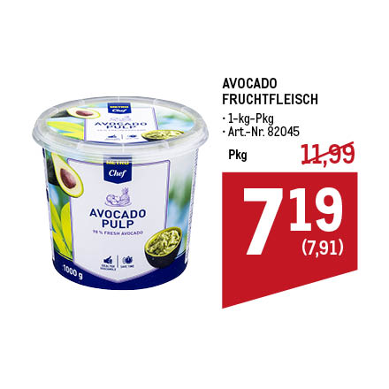METRO Oesterreich, METRO Smart Chef, METRO Chef Avocado Pulp