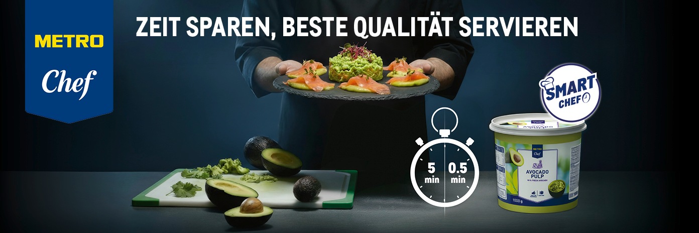 METRO Oesterreich, METRO Smart Chef, METRO Chef Avocado Produkte