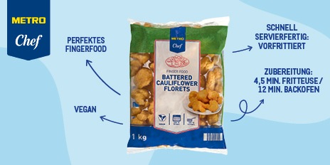 METRO Chef Neuheiten Karfiolroeschen