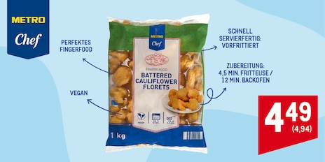 METRO Chef Neuheiten Karfiolroeschen