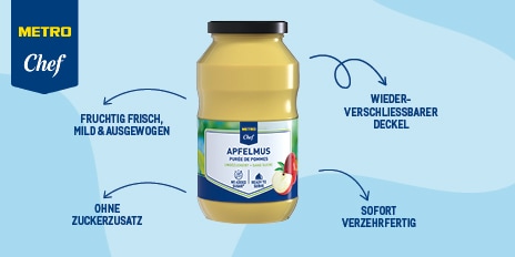 Produktneuheiten METRO, METRO Produktinnovationen, Neue Produkte METRO, METRO Chef Passata di Pomodoro, ohne Zuckerzusatz