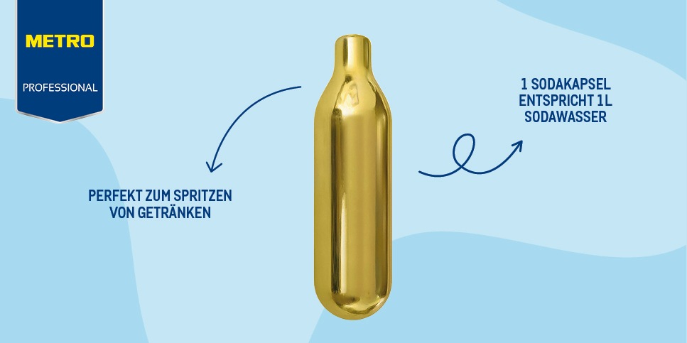 Produktneuheiten METRO, METRO Produktinnovationen, Neue Produkte METRO, METRO Professional Sodakapseln, spritzen