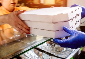 Bedruckte Pizzakartons