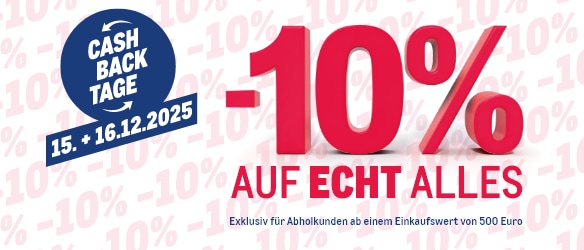 METRO Cash Back Tage