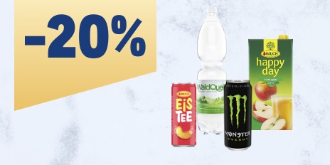 METRO Prozentaktion, Rabatt, Mineralwasser, Limonaden, Saefte, Energydrinks