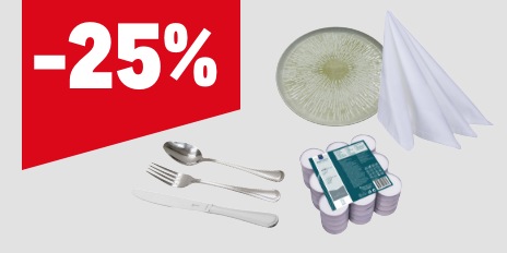 METRO Oesterreich, Prozentaktion, Prozentrabatt, Kerzen, Servietten, Porzellan, Besteck