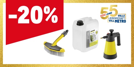 METRO Oesterreich, Prozentaktion, Prozentrabatt, Kaercher, Hochdruckreiniger, Zubehoer