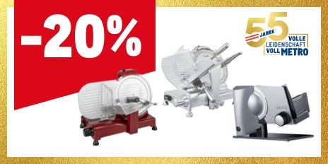 METRO Oesterreich, Prozentaktion, Prozentrabatt, Aufschnittmaschinen, Allesschneider