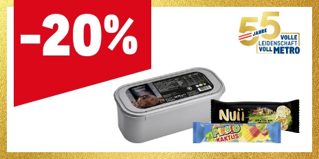 METRO Oesterreich, Prozentaktion, Prozentrabatt, Speiseeis, Moevenpick, Pirulo, Milka, Nestle, Schoeller