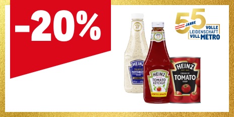METRO Oesterreich, Prozentaktion, Prozentrabatt, Heinz Saucen