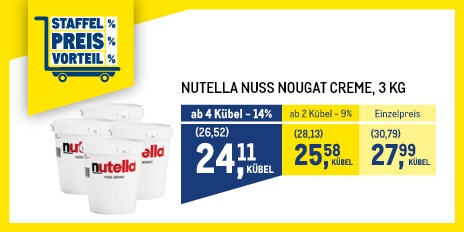 METRO Oesterreich, Staffelpreisvorteil, Nutella