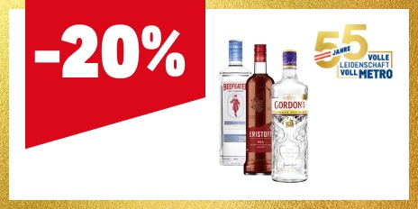 METRO Oesterreich, Prozentaktion, Prozentrabatt, Spirituosen, Alkoholfreie Alternativen
