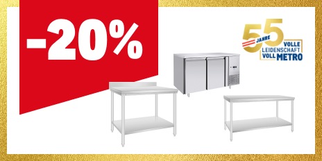 -20% auf das Sortiment bei METRO