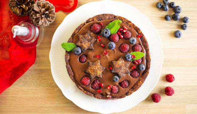 Нисковъглехидратен шоколадов тарт