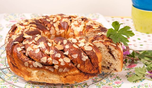 Козуначено руло с шоколад