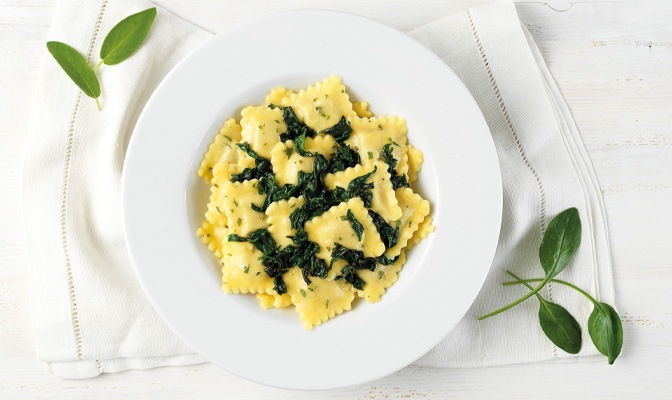 Тортели с рикота и спанак