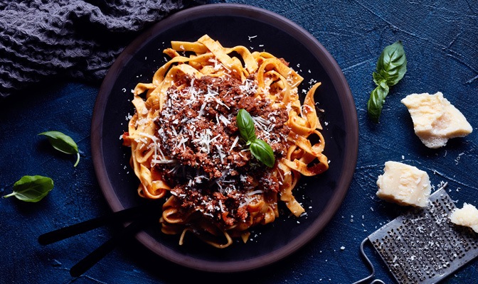 Талиатели с мляно месо