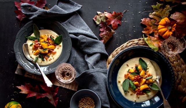 Тиквени ньоки със сос от сирена