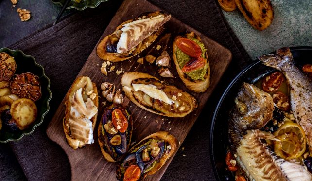 Брускети с ципура 