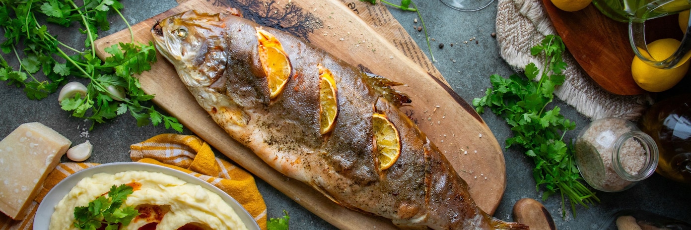 Исландска пъстърва на фурна