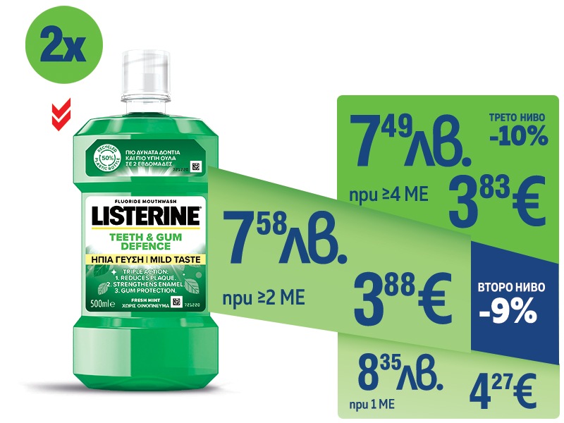 Вода за уста LISTERINE