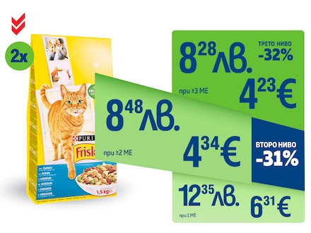 Суха храна за котки FRISKIES