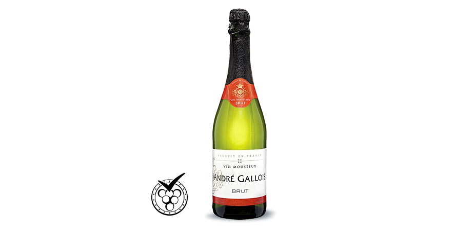 Пенливо вино	 ANDRE GALLOIS Brut