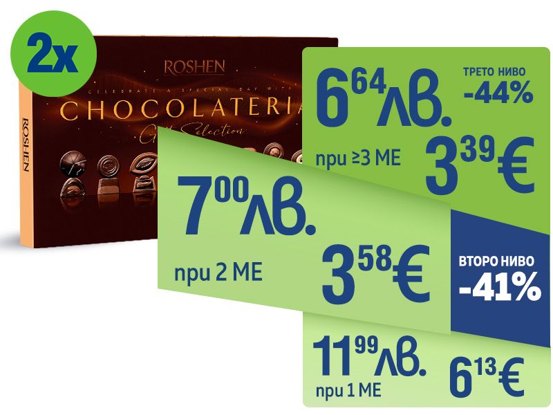 Шоколадови бонбони ROSHEN Chocolateria