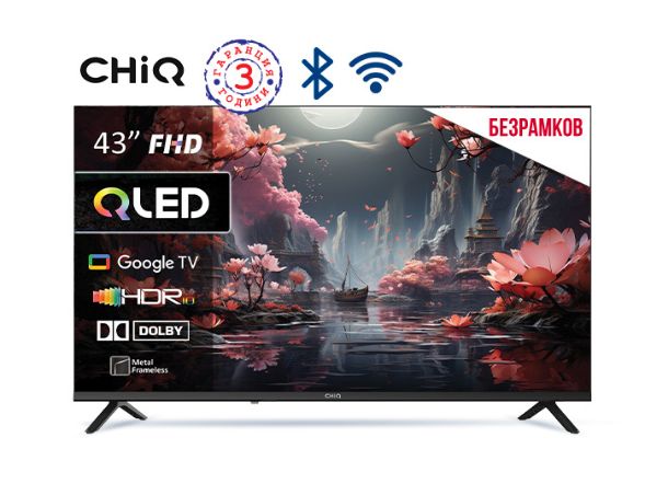 Телевизор	 CHIQ LKD43QM10GP