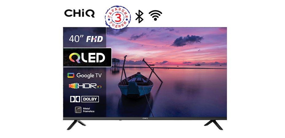 Телевизор	 CHIQ LKD40QM10GP