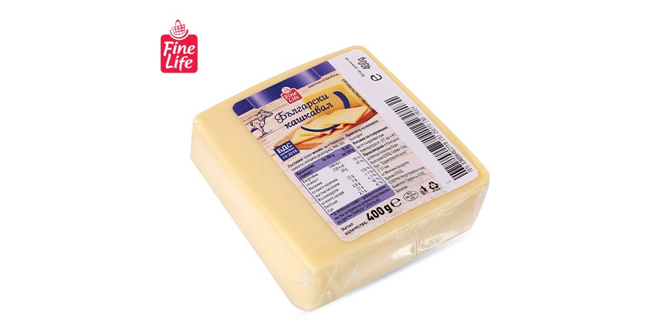 Кашкавал от краве мляко	 FINE LIFE