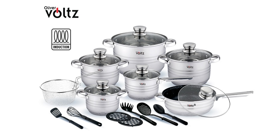 Комплект съдове за готвене	 OLIVER VOLTZ