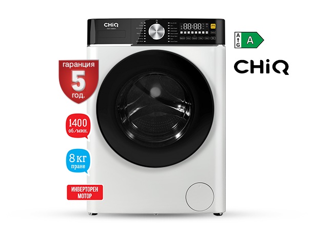 Пералня	 CHIQ MG80-14596BWH	