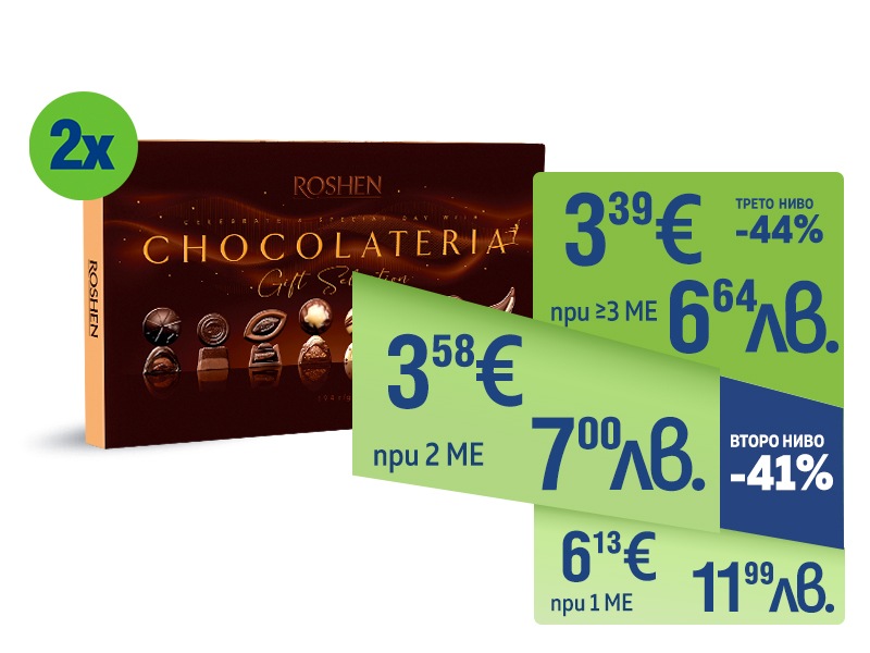 Шоколадови бонбони ROSHEN Chocolateria