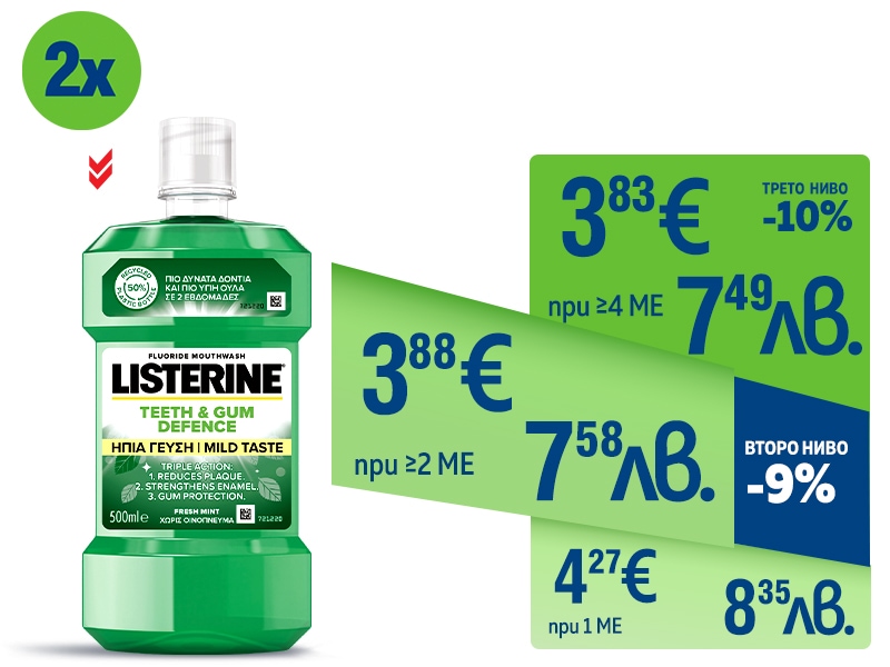 Вода за уста LISTERINE