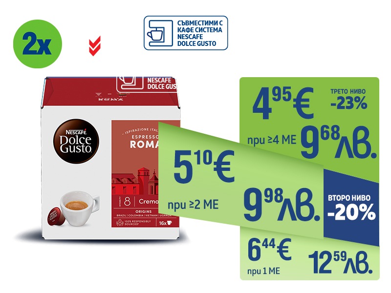 Кафе капсули NESCAFE / DOLCE GUSTO