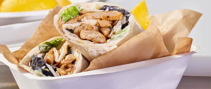 Вегетарианска тортила с йогурт сос